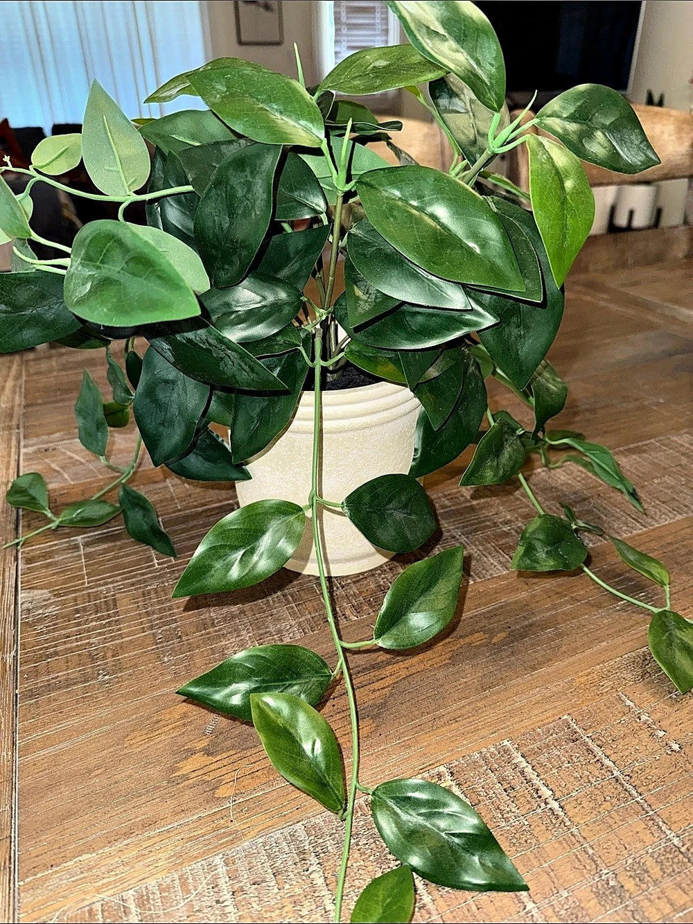 Hearth and Hand Artificial Green Trailing Plant in Cream Pot